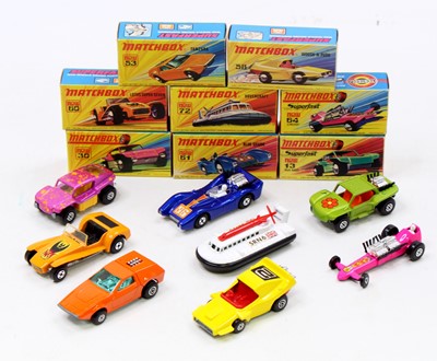 Lot 1519 - Matchbox Lesney Superfast boxed model group of...