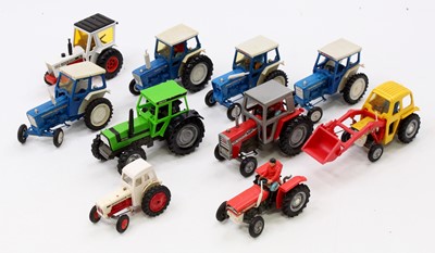 Lot 1968 - Britains and Corgi Toys tractor group of 10,...