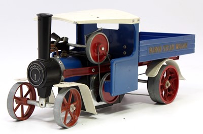 Lot 7 - A Mamod SW1 steam wagon comprising of blue and...