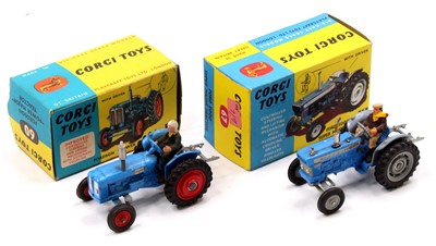 Lot 1156 - Corgi Toys boxed Tractors, 2 examples...