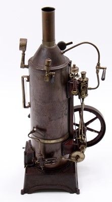 Lot 10 - A George Carette vertical live steam boiler,...