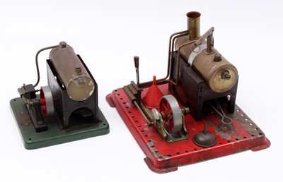 Lot 36 - A Mamod and ESL stationary steam plant group,...