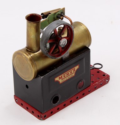 Lot 37 - A Mamod and later restored horizontal steam...