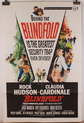 Lot 269 - Blindfold, 1966 U.S. one sheet film poster,...