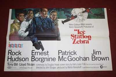 Lot 275 - Ice Station Zebra, 1968 U.S. three sheet film...