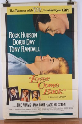 Lot 278 - Lover Come Back, 1962 U.S. one sheet film...