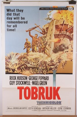 Lot 283 - Tobruk, 1966 U.S. one sheet film poster,...