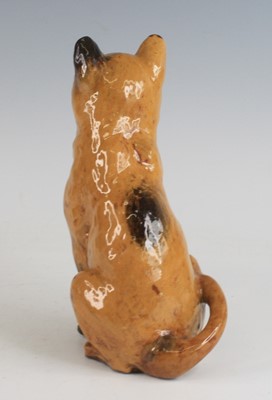 Lot 2093 - An unusual Ewenny pottery model of a cat,...