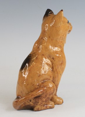 Lot 2093 - An unusual Ewenny pottery model of a cat,...