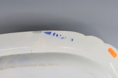 Lot 2075 - A Staffordshire blue and white pearlware meat...