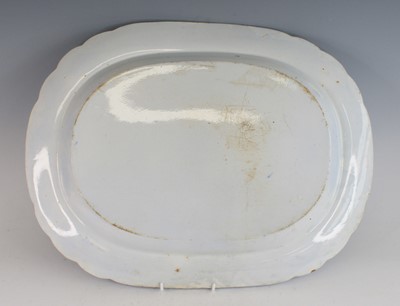 Lot 2077 - A Staffordshire blue and white pearlware meat...