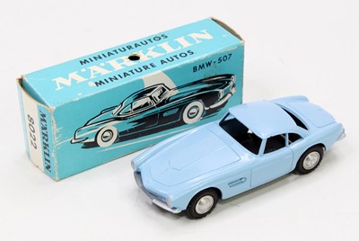 Lot 1562 - Marklin, 8022, BMW 507, light blue example,...