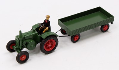 Lot 1576 - Marklin No.8029 Lanz farm tractor, green body,...