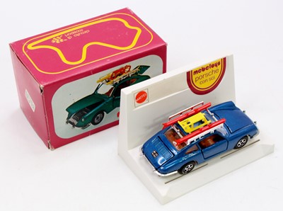 Lot 1623 - Mebetoys, Mattel, A64, Porsche Ski Car, blue...