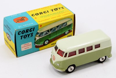 Lot 1072 - Corgi Toys No. 434 VW Kombi van, olive green...