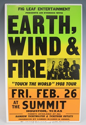Lot 191 - Earth, Wind & Fire, a promotional poster for...