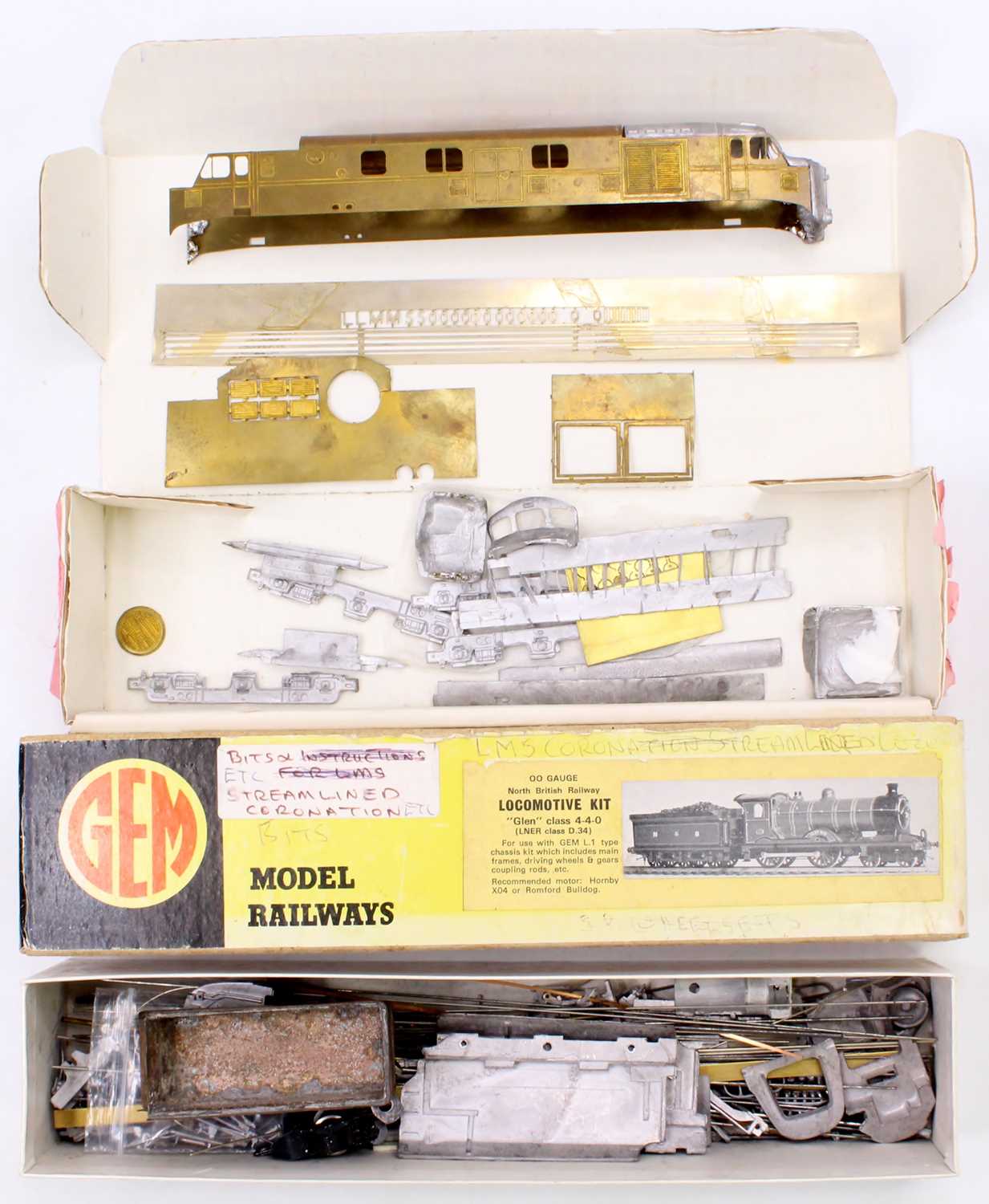 Lot 603 - Two kits: GEM 00-gauge loco kit for Glen class...