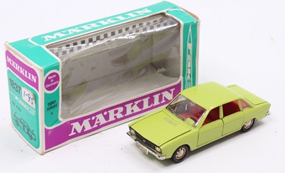 Lot 1579 - Marklin, No.1837 VW K70, green body with red...