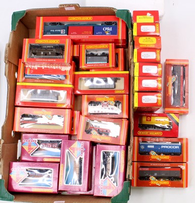 Lot 716 - Approx. 34 Hornby goods wagons including six...