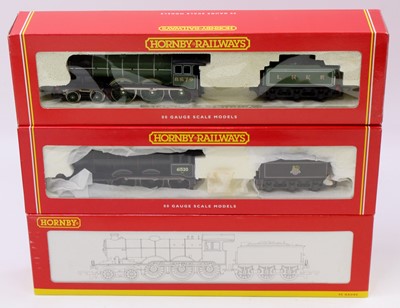 Lot 717 - Three Hornby B12, 4-6-0 locos & tenders:...