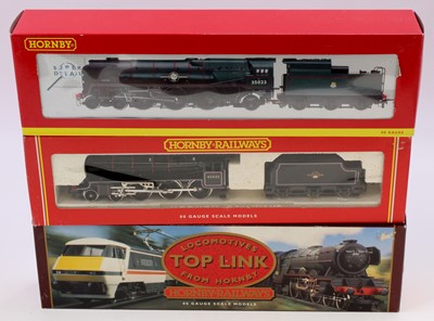 Lot 718 - Three Hornby locos & tenders: R2170 BR 4-6-2...