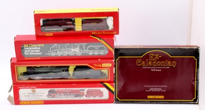 Lot 420 - Five Hornby locos & tenders: R763 Caledonian 4-...