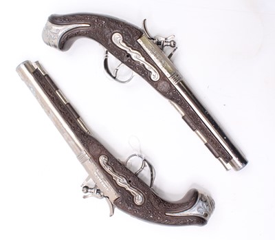 Lot 1861 - A pair of Gohner (Spain) childs flintlock...