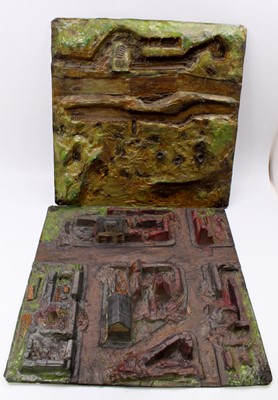 Lot 150 - A pair of wargaming injection moulded diorama...