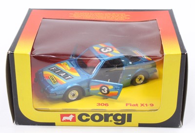 Lot 1263 - Corgi Toys, 306 Fiat X1-9 Race Car, comprising...