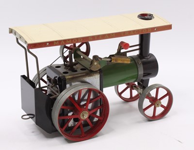 Lot 57 - Mamod TE1 Live Steam Traction engine, of usual...