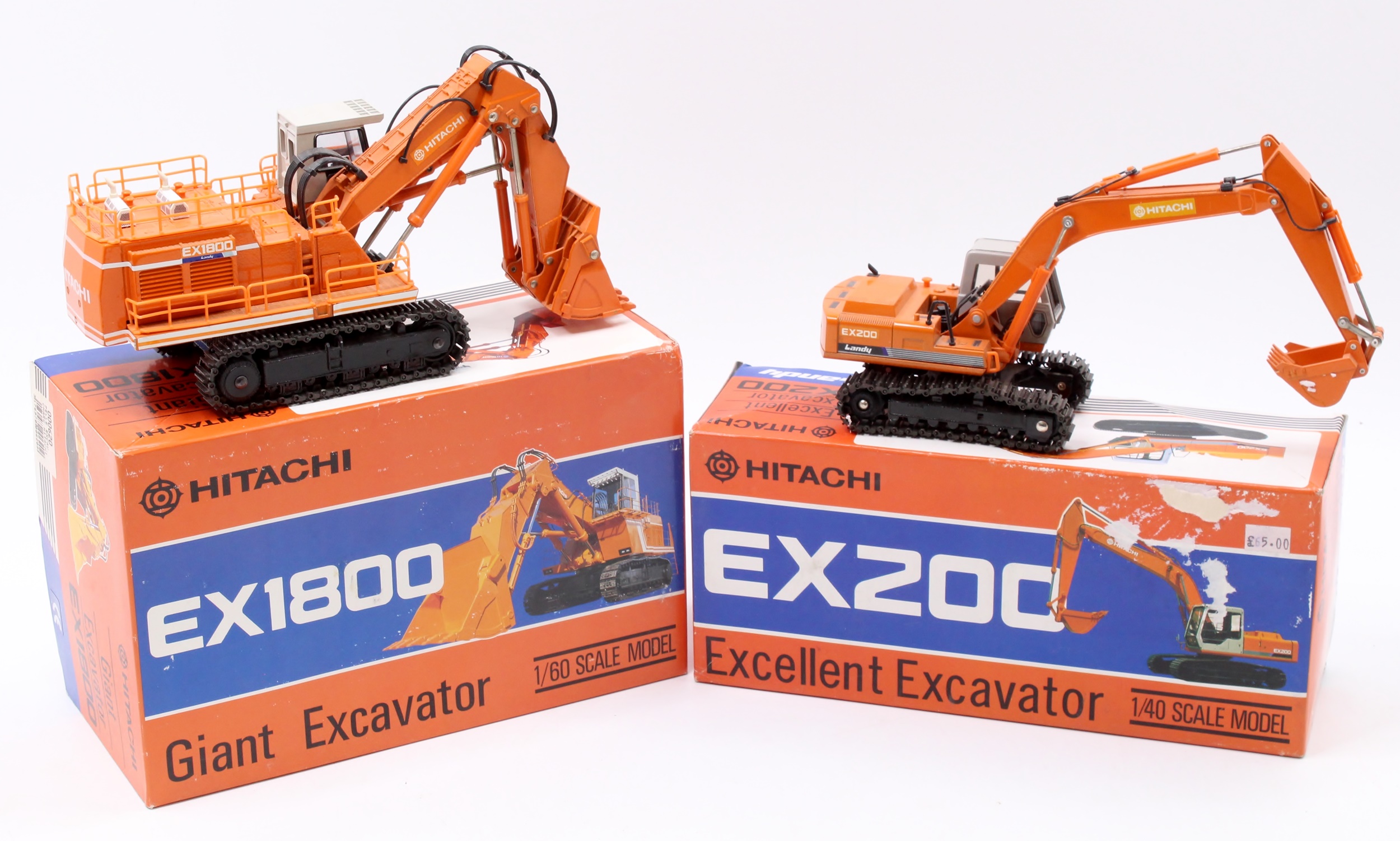 HITACHI NEW Landy EX200 I/40 SCALE MODEL 1/40 建機 EX200 Landy