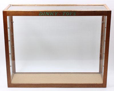 Lot 1484 - An original 1950s Dinky Toys oak and glazed...