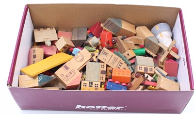 Lot 1810 - A collection of miniature wooden toys by...