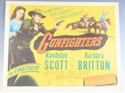 Lot 292 - Gunfighters, 1947 U.S. half sheet film poster,...