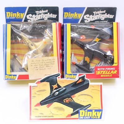 Lot 1432 - Dinky Toys, 362- Trident Star Fighter finished...