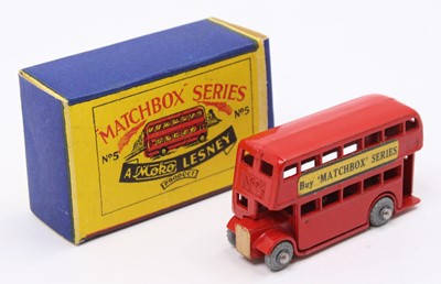 Lot 1491 - Matchbox, No.5A London Bus, redy body with...