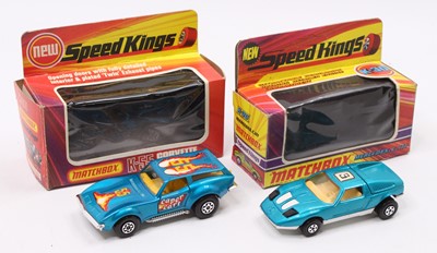 Lot 1529 - Matchbox Speedkings Boxed Group, 2 examples to...