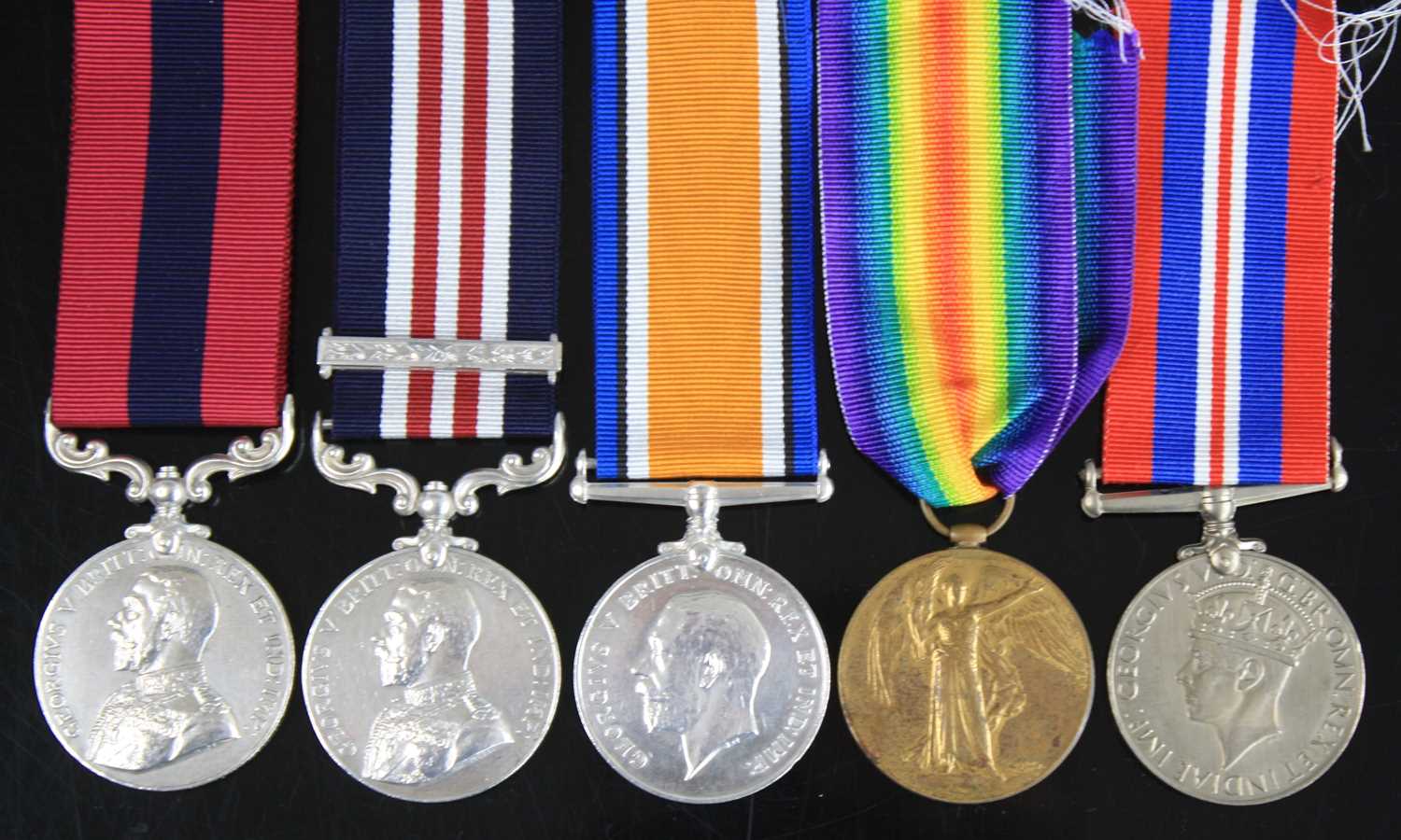 Lot 304 - A Great War Gallantry group of medals, to...