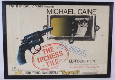 Lot 266 - The Ipcress File, 1965 British quad film...