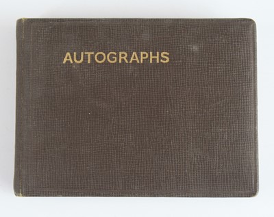 Lot 333 - A 20th century autograph album, the contents...