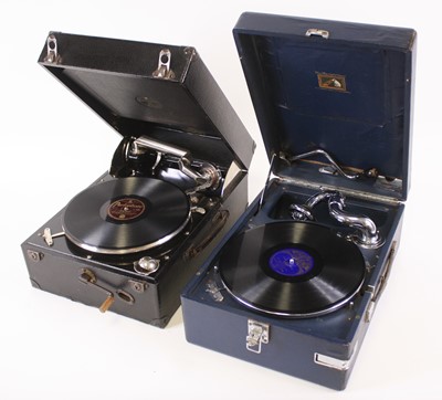 Lot 233 - A Columbia No. 202 portable wind-up gramophone,...