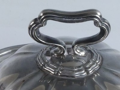 Lot 2139 - A late Victorian silver muffin dish and cover,...