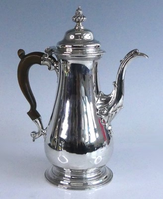 Lot 2132 - An early George III silver coffee pot, of...