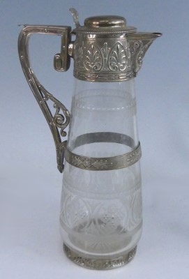 Lot 2121 - A Victorian silver mounted and cut glass...