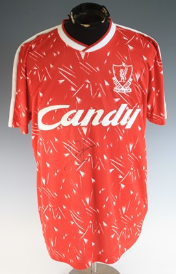 Lot 380 - A replica Liverpool Football Club home shirt...