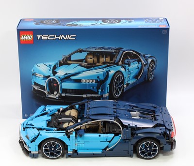 Lot 125 - Lego Technic No. 42083 Bugatti Chiron, a built...