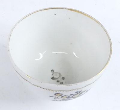 Lot 2079 - A Cozzi porcelain tea bowl, circa 1770, enamel...