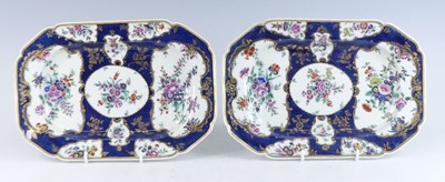Lot 2059 - A pair of first period Worcester porcelain...