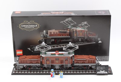 Lot 127 - Lego No. 10277 Crocodile Locomotive, a built...