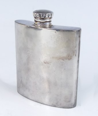 Lot 1149 - A mid-20th century sterling silver hip flask,...